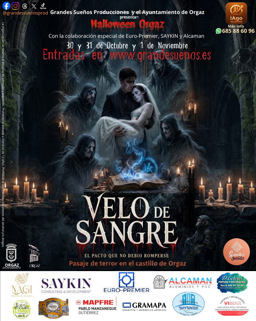 Cartel oficial de Velo de Sangre 2026: fechas, entradas y patrocinadores